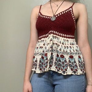 Knitted Spaghetti Strap top!